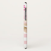 かわいいピンクの水彩の花キリスト教聖書詩 Case-Mate iPhoneケース (裏面/左)