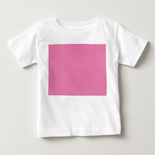 かわいいピンクの水玉模様のベビーTシャツ ベビーTシャツ (正面)