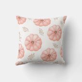 かわいいピンクの水色かぼちゃの花 クッション (裏面)