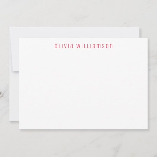 かわいいピンクの水色のハートパターパーソナライズされたン ノートカード (正面)