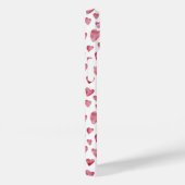 かわいいピンクの水色のラブハート Case-Mate iPhoneケース (裏面 / 右)