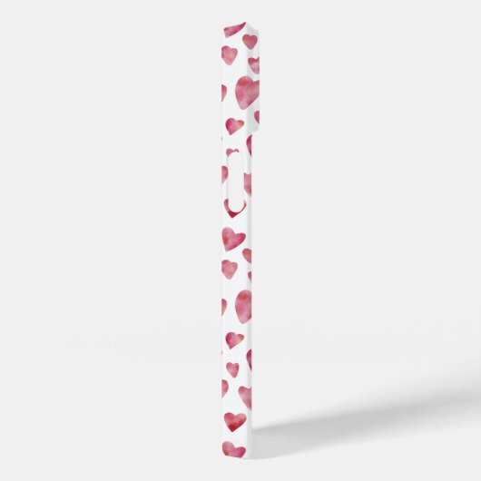 かわいいピンクの水色のラブハート Case-Mate iPhoneケース (裏面 / 右)