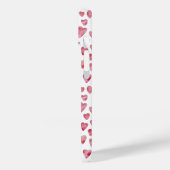 かわいいピンクの水色のラブハート Case-Mate iPhoneケース (裏面 / 左)