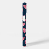 かわいいピンクの水色の愛のハートパターン Case-Mate iPhoneケース (裏面 / 右)