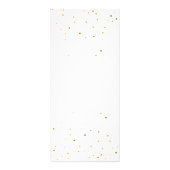 かわいいピンクの水色ハートサロンサービスメニュー ラックカード (裏面)