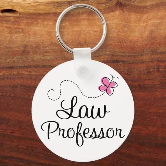 かわいいピンクの法学教授 キーホルダー (正面)
