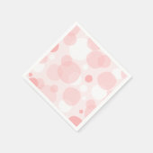かわいいピンクの泡 スタンダードカクテルナプキン (角)