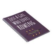 かわいいピンクの漕ぎのギフト　女の子へ　子供へ　彼女へ ノートブック (右側)