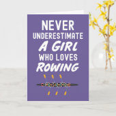 かわいいピンクの漕ぎカード女子用 カード (黄色い花)