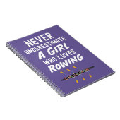 かわいいピンクの漕ぎプレゼント 女の子のための 子供のための ノートブック (右側)