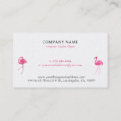 かわいいピンクの炎パーソナライズされた 名刺 (裏面)