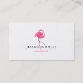 かわいいピンクの炎パーソナライズされた 名刺 (正面)