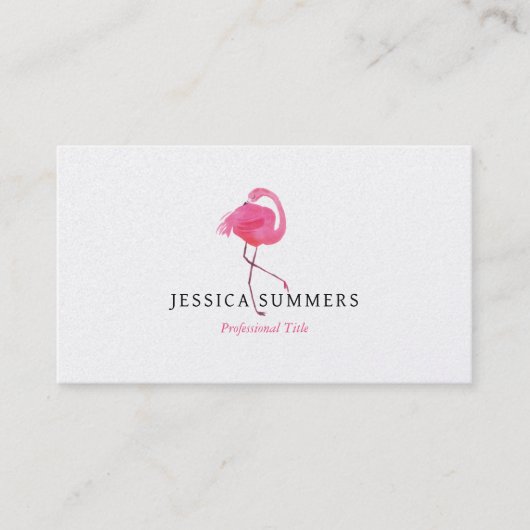 かわいいピンクの炎パーソナライズされた 名刺 (正面)