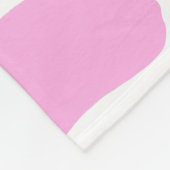 かわいいピンクの牛のプリントパターン フリースブランケット (角)