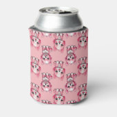 かわいいピンクの犬 缶クーラー (缶裏面)
