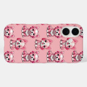 かわいいピンクの犬 Case-Mate iPhoneケース (裏面 (横))