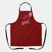 かわいいピンクの猫のハート モノグラムの