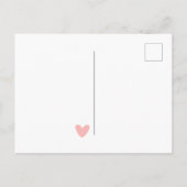 かわいいピンクの猫の子供の誕生日ポストカード ポストカード (裏面)