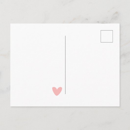 かわいいピンクの猫の子供の誕生日ポストカード ポストカード (裏面)