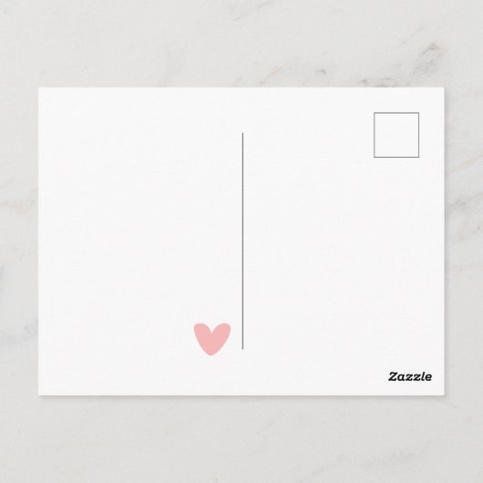 かわいいピンクの猫の子供の誕生日ポストカード ポストカード (裏面)