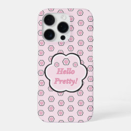 かわいいピンクの猫の手のひら ハロープリティ iPhone 16 PROケース