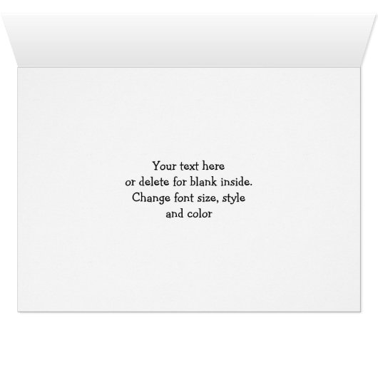 かわいいピンクの猫パーソナライズされたの写真カード (内部横(下))