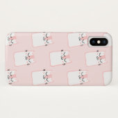 かわいいピンクの猫 Case-Mate iPhoneケース (裏面(横))