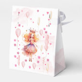 かわいいピンクの王女とバルーンの誕生日 フェイバーボックス (裏面サイド)