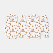 かわいいピンクの白いジンジャーブレッドキャンディキャンディービーフボックス フェイバーボックス (折り畳みなし)