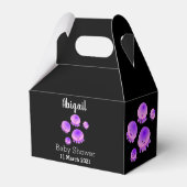 かわいいピンクの紫のクラゲのかわいい漫画 フェイバーボックス (裏面サイド)