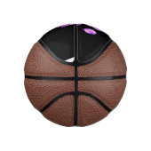 かわいいピンクの紫のクラゲのかわいい漫画 ミニバスケットボール (右)