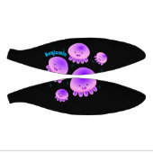 かわいいピンクの紫のクラゲのかわいい漫画 ミニバスケットボール (パネル)