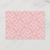 かわいいピンクの緑の亀の赤ちゃんシャワーおむつラッフル 名刺 (裏面)