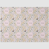 かわいいピンクの聖パトリックの日のベビーガール 薄葉紙 (正面)
