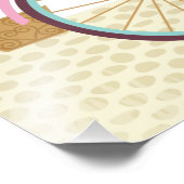 かわいいピンクの自転車 フォトプリント            (角)