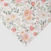 かわいいピンクの花のウェディングシャワー 薄葉紙 (詳細)