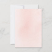 かわいいピンクの花エレガントな結婚式RSVP 出欠カード (裏面)