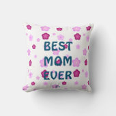 かわいいピンクの花フローラグラデーション クッション (正面)