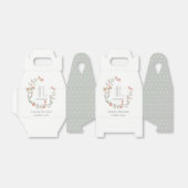 かわいいピンクの花リースガール任意の年誕生日 フェイバーボックス (折り畳みなし)