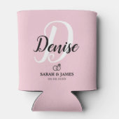 かわいいピンクの花嫁のギフトクーラーボックス 缶クーラー (裏面)