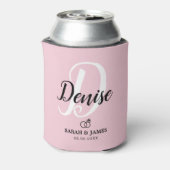 かわいいピンクの花嫁のギフトクーラーボックス 缶クーラー (缶裏面)