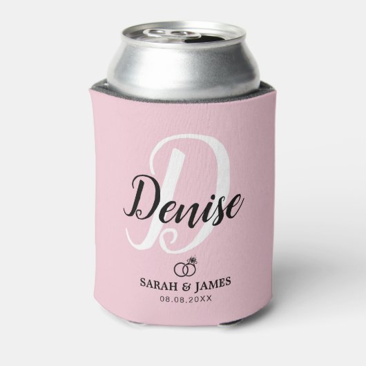 かわいいピンクの花嫁のギフトクーラーボックス 缶クーラー (缶裏面)