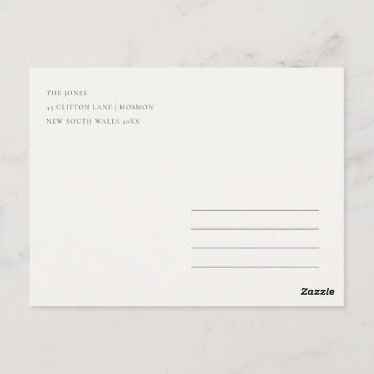 かわいいピンクの葉の女の子服ベビーシャワー ポストカード (裏面)