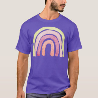 かわいいピンクの虹 Tシャツ