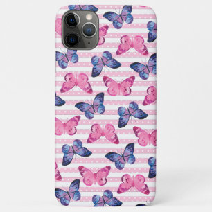 かわいいピンクの蝶々 iPhone 11 PRO MAXケース