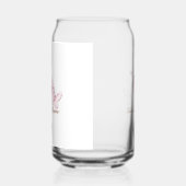 かわいいピンクの蝶パーソナライズされた ガラス缶 (右)