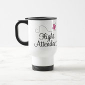 かわいいピンクの蝶搭乗員 トラベルマグ (左)