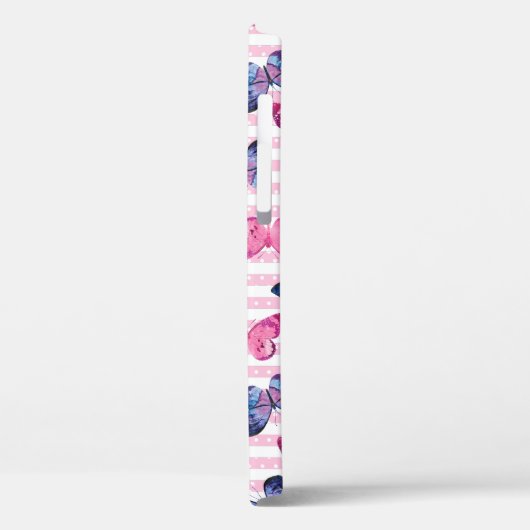 かわいいピンクの蝶 Case-Mate iPhoneケース (裏面 / 左)