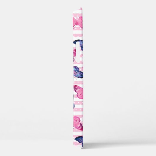 かわいいピンクの蝶 Case-Mate iPhoneケース (裏面 / 右)