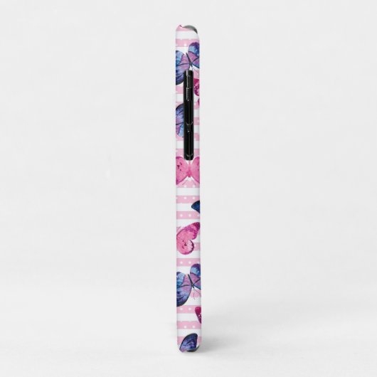 かわいいピンクの蝶 Case-Mate iPhoneケース (裏面/左)